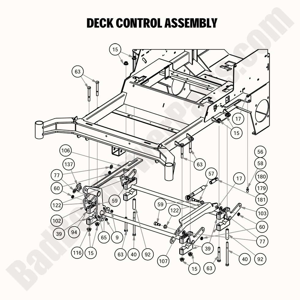 2285 - Bad Boy Mower Parts Lookup > 2020 > Rebel > Deck Control Assembly